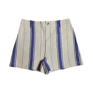 Doen Kelley Striped Blue Women's Shorts Size: 28